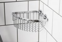 Miller Corner Basket Gluable - Chrome