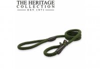Ancol Rope Slip Lead - Green 12mm x 150cm