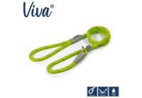 Ancol Viva Slipe Rope Lead Reflective - Lime 1.2m x 10mm