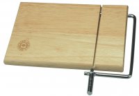 Apollo Housewares Rubberwood Cheese Board With Wire