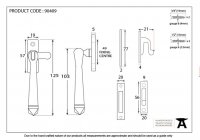 Polished Nickel Locking Avon Fastener