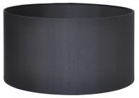 Pacific Lifestyle Zara 40cm Black Silk Cylinder Drum Shade
