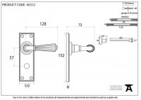 Aged Brass Hinton Lever Bathroom Set