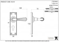 Polished Chrome Hinton Lever Euro Set