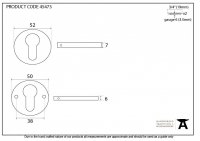 Aged Brass 52mm Regency Concealed Escutcheon