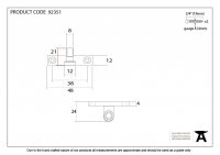 Beeswax Cranked Stay Pin