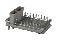 Casa&Casa Compact Expanding Dish Rack Grey