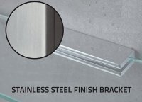 Miller Classic Bracket for Glass Shelf - Stainless Steel