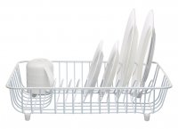 KitchenCraft Coated Dish Drainer White 44.5cm x 35cm