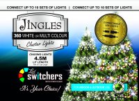 Jingles 360 LED Switcher Chasing Lights - White/Multicoloured