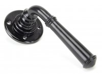 Black Regency Lever on Rose Set