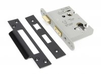 Black 3" Euro Profile Sash Lock