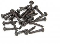 Beeswax 8x1" Round Head Screws (25)