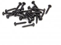 Black 8 x 1" Round Head Screws (25)