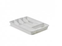 Whitefurze 35cm Cutlery Tray - White