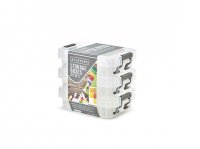 Whitefurze 3 x 0.2L Allstore Organiser Set with Silver Clamps