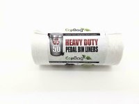 eco bag 50 heavy duty pedal bin liners 22ltr