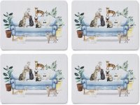 Cooksmart Curious Cats Set of 4 Placemats