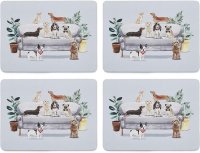 Cooksmart Curious Dogs Set of 4 Placemats