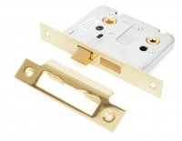 Electro Brassed 3" Bathroom Mortice Lock