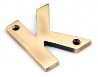 Polished Bronze Letter K