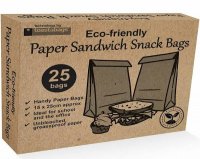 Planit Eco Friendly Paper Sandwich Bags Pack 25
