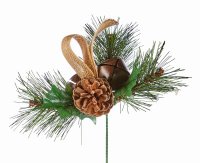 Premier Decorations Hessian Bell Pick 14cm