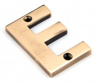 Polished Bronze Letter E