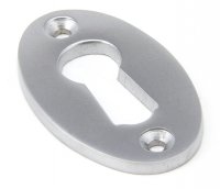 Satin Chrome Oval Escutcheon