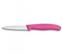 Victorinox Swiss Classic Range Paring Knife with Pointed Tip - 8cm Pink