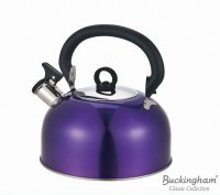 Buckingham 2.5Ltr Camping Whistling Kettle - Purple