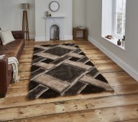 Think Rugs Noble House NH9716 Beige/Brown - Various Sizes