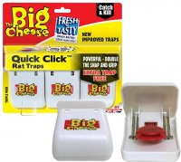 The Big Cheese Quick Click Rat Traps x 3