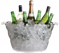 BarCraft Acrylic Large Oval Drinks Pail/Cooler