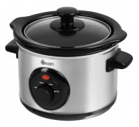Swan 1.5Ltr Stainless Steel Slow Cooker