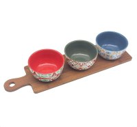 Tuscany Bowls on Base - Set of 3