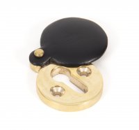 Ebony 30mm Round Escutcheon