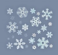 Premier Decorations 40cm Snowflakes Window Sticker - Assorted Designs