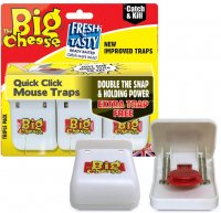 The Big Cheese Quick Click Mouse Traps - 3 Pack