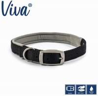 Ancol Padded Black Dog Collar - Large