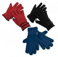 RJM Thinsulate Fleece Gloves Red/Black/White/Purple