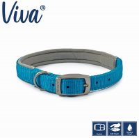 Ancol Padded Blue Dog Collar - Small/Medium