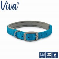 Ancol Padded Blue Dog Collar - Large