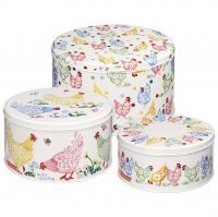 Elite Emma Bridgewater Polka Chicken Cake Tins - Set of 3