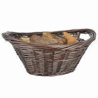 Manor Reproductions Willow Log Basket Cradle