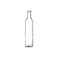 Marasca Square Glass Bottle with Black Lid 250ml