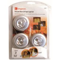 Kingavon Peel and Stick LED Touch Light Set