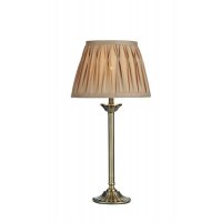 Dar Hatton Table Lamp Antique Brass with Shade