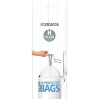 brabantia 50-60l bin liners 10 bags - size h