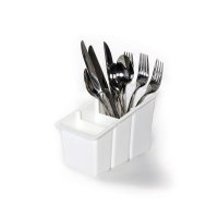 Delfinware Plastic Cutlery Basket - White